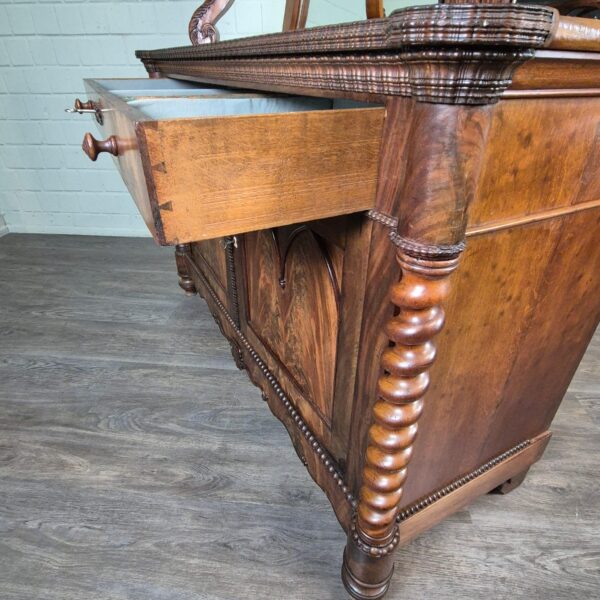 Cabinet Louis Philippe 1860 Mahogany - Image 19