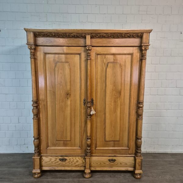 Wardrobe Gründerzeit 1880 Oak - Image 2