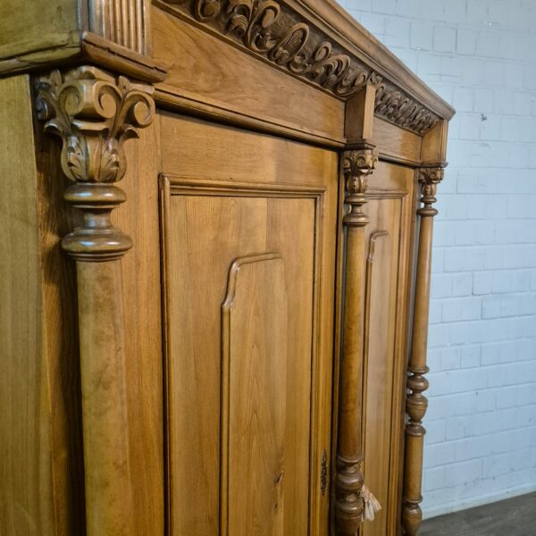 Wardrobe Gründerzeit 1880 Oak - Image 6