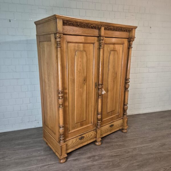 Wardrobe Gründerzeit 1880 Oak