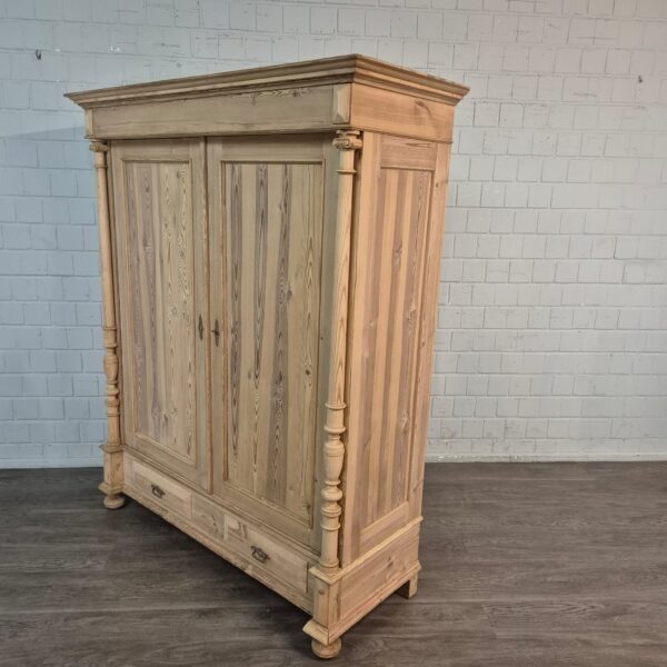 Wardrobe Gründerzeit 1880 Pine - Image 4