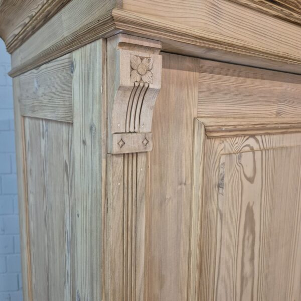 Wardrobe Jugendstil 1900 Pine - Image 6