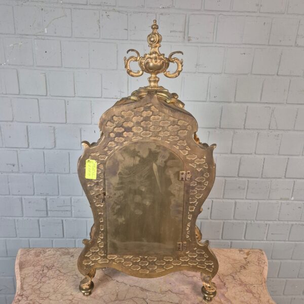 Mantel Clock Neo-baroque 1880 Brass - Image 16