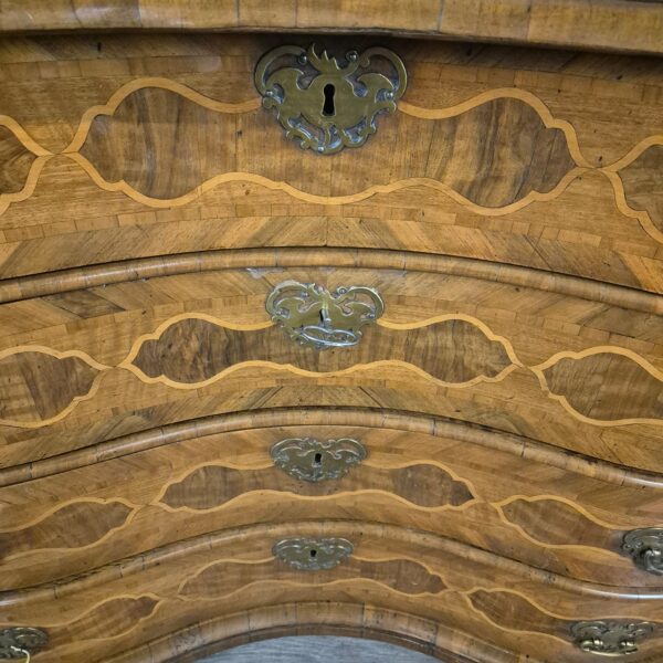 Chest of Drawers Baroque 1770 Walnut - Image 7