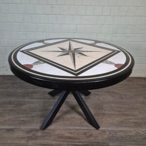 Garden Table Marble Top Ø 1,20 m