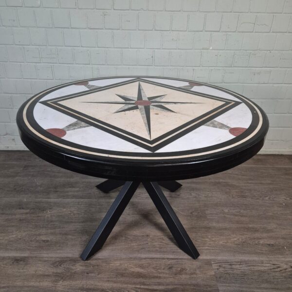Garden Table Marble Top Ø 1,20 m