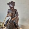 Statue Hunter on Horseback 1940 Bronze - Image 15