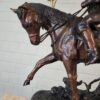 Statue Hunter on Horseback 1940 Bronze - Image 5