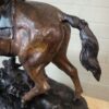 Statue Hunter on Horseback 1940 Bronze - Image 6