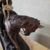 Statue Hunter on Horseback 1940 Bronze - Image 12