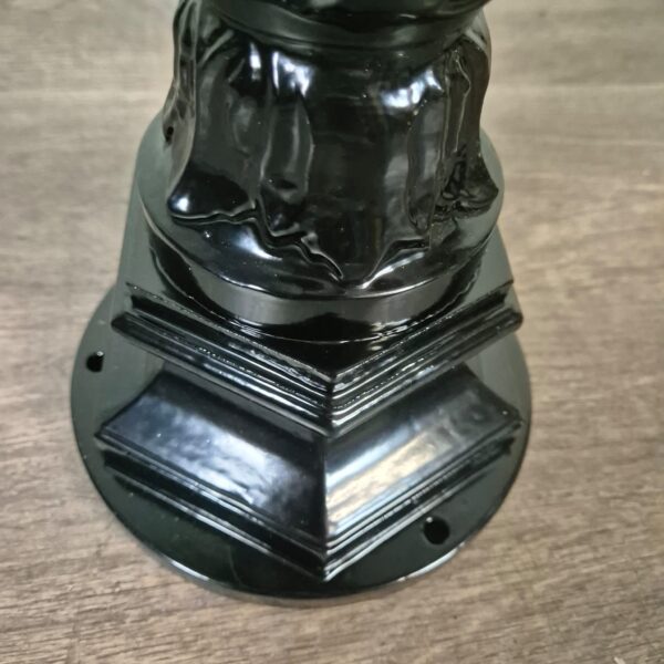 Set Garden Lights Lanterns Aluminum Black 1.10 m - Image 7