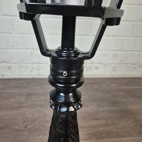 Set Garden Lights Lanterns Aluminum Black 1.10 m - Image 5