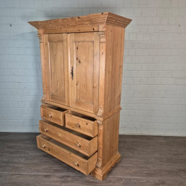 Wardrobe Gründerzeit 1880 Pine - Image 11