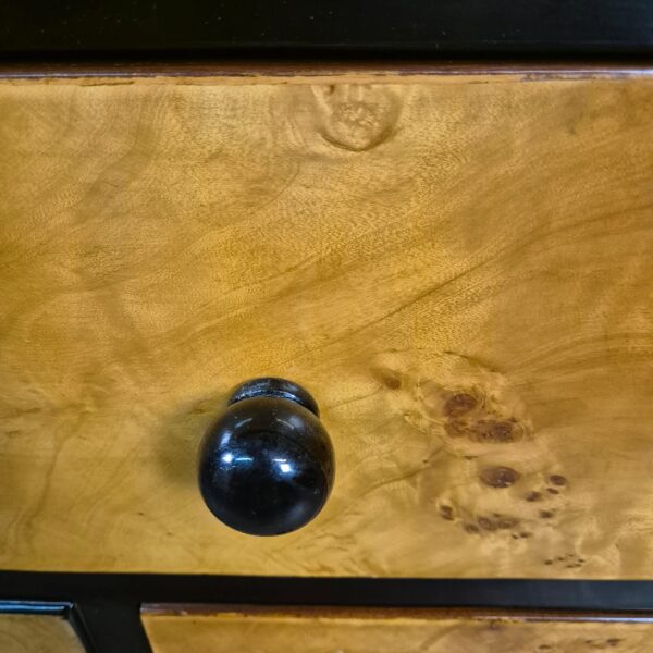 Chest of drawers Birch Veneer Art Deco 1.27 m - Image 11