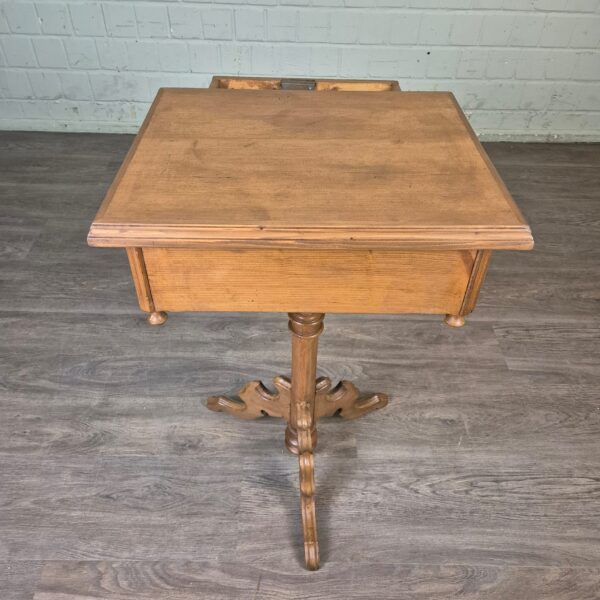 Sewing Table Gründerzeit 1880 Pine - Image 11