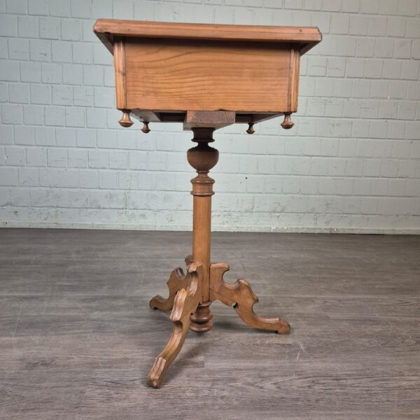 Sewing Table Gründerzeit 1880 Pine - Image 6