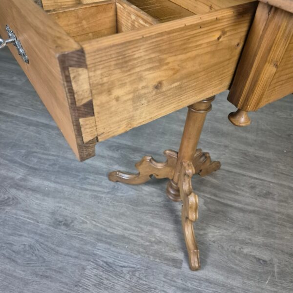 Sewing Table Gründerzeit 1880 Pine - Image 10