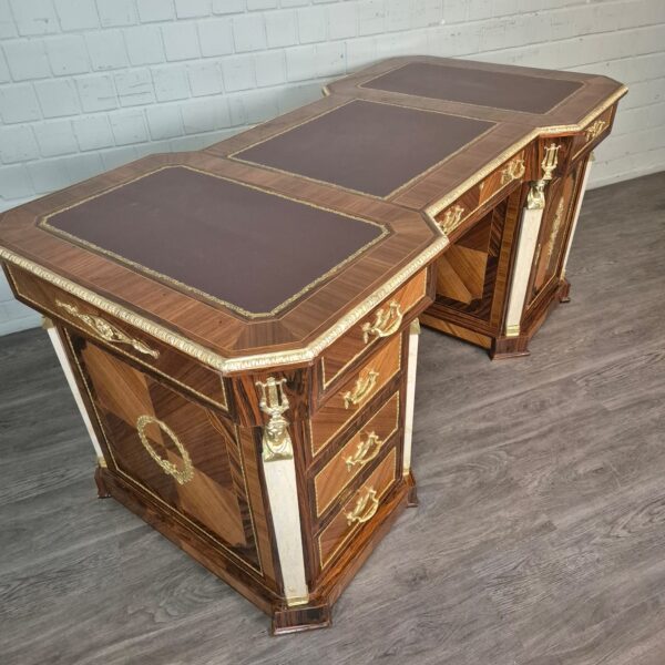 Desk Walnut Baroque Style 1,85 m - Image 3