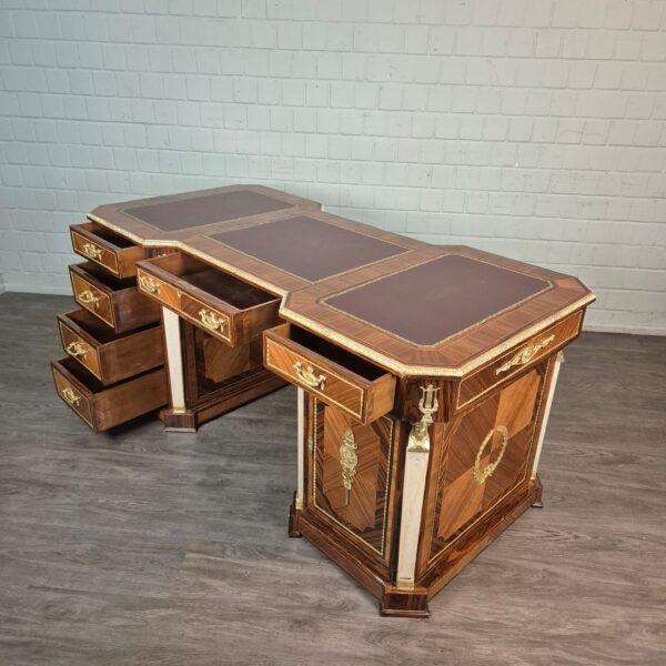 Desk Walnut Baroque Style 1,85 m - Image 16