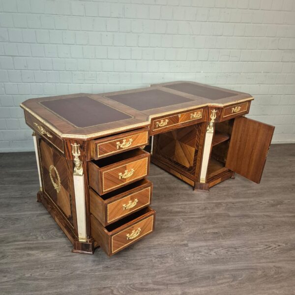 Desk Walnut Baroque Style 1,85 m - Image 12