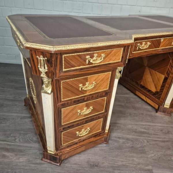 Desk Walnut Baroque Style 1,85 m - Image 4