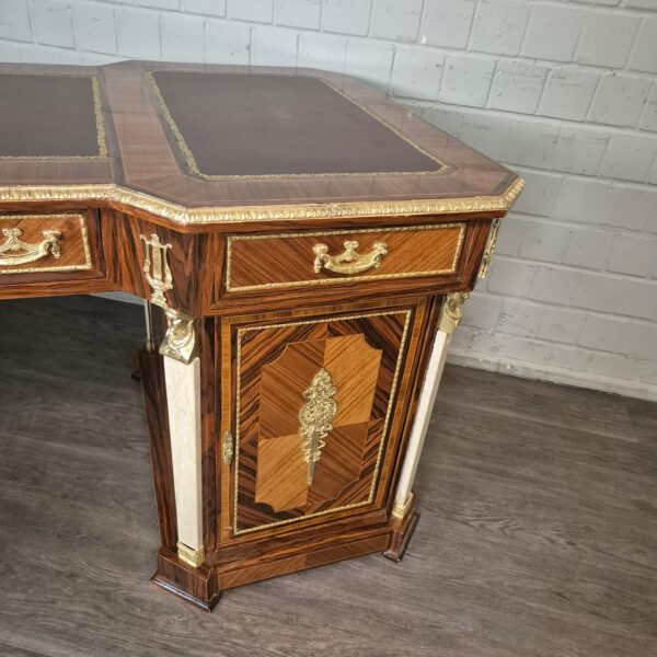 Desk Walnut Baroque Style 1,85 m - Image 8