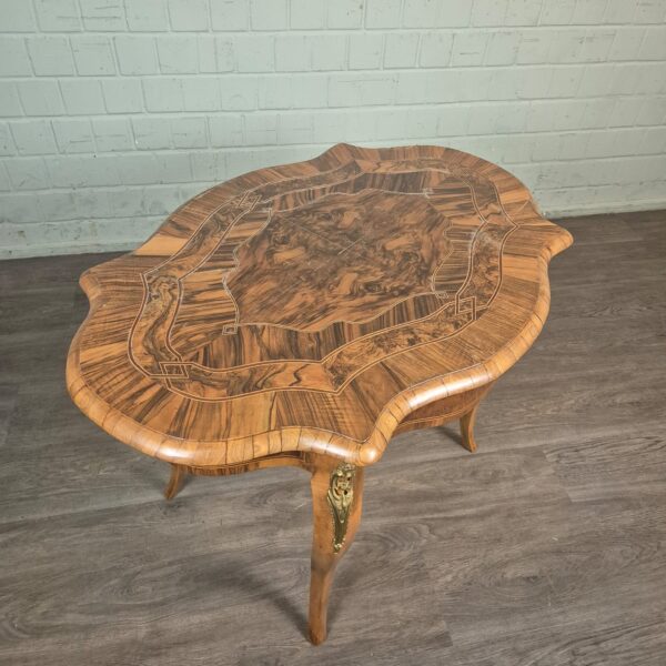 Table Dresden Baroque / Gründerzeit 1880 Walnut - Image 4