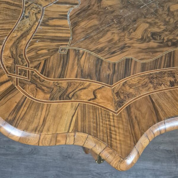 Table Dresden Baroque / Gründerzeit 1880 Walnut - Image 11