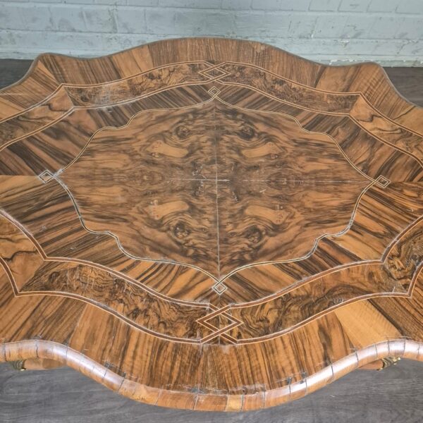 Table Dresden Baroque / Gründerzeit 1880 Walnut - Image 7