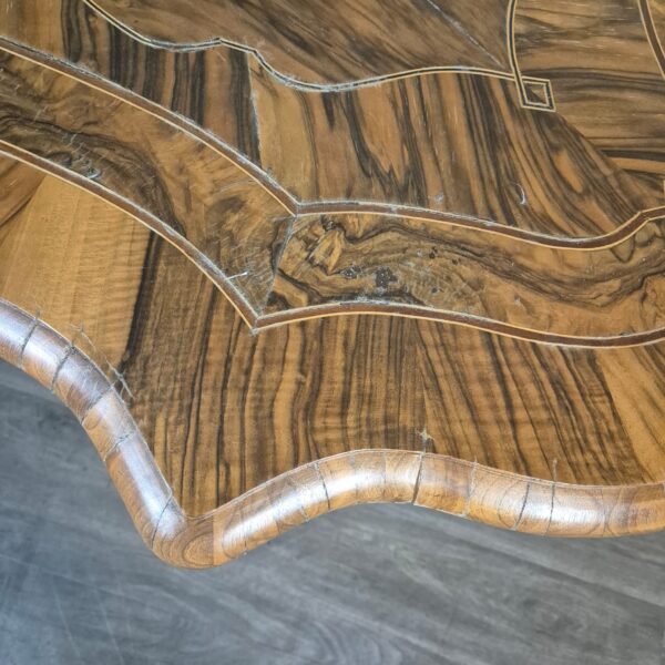 Table Dresden Baroque / Gründerzeit 1880 Walnut - Image 8