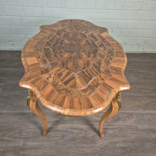 Table Dresden Baroque / Gründerzeit 1880 Walnut - Image 5