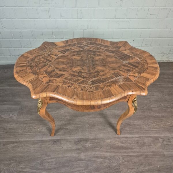 Table Dresden Baroque / Gründerzeit 1880 Walnut - Image 3