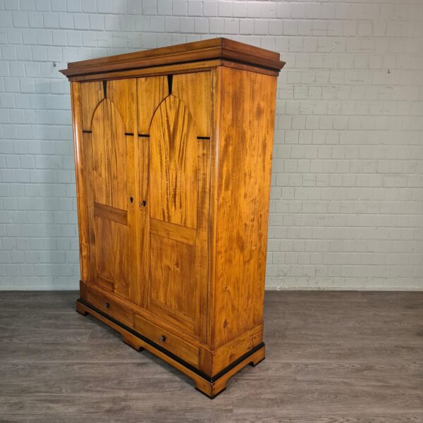 Wardrobe Biedermeier 1850 Cherry Wood - Image 3
