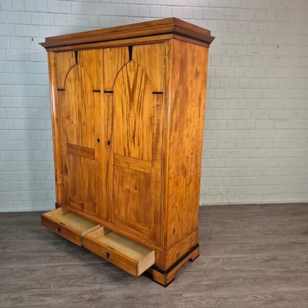 Wardrobe Biedermeier 1850 Cherry Wood - Image 14