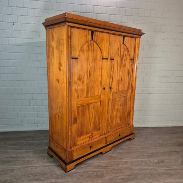 Wardrobe Biedermeier 1850 Cherry Wood