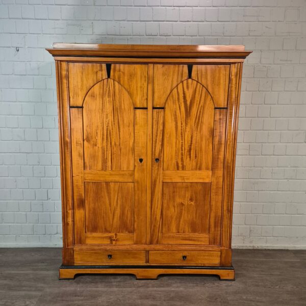 Wardrobe Biedermeier 1850 Cherry Wood - Image 2