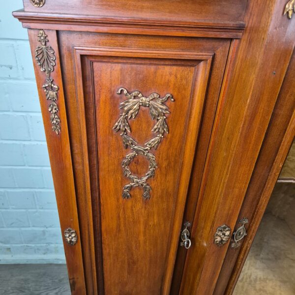 Display case Jugendstil 1900 Walnut - Image 4