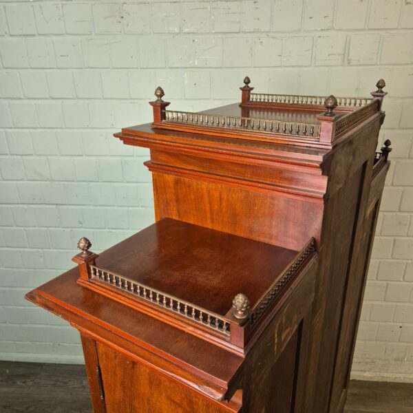 Display case Jugendstil 1900 Walnut - Image 18