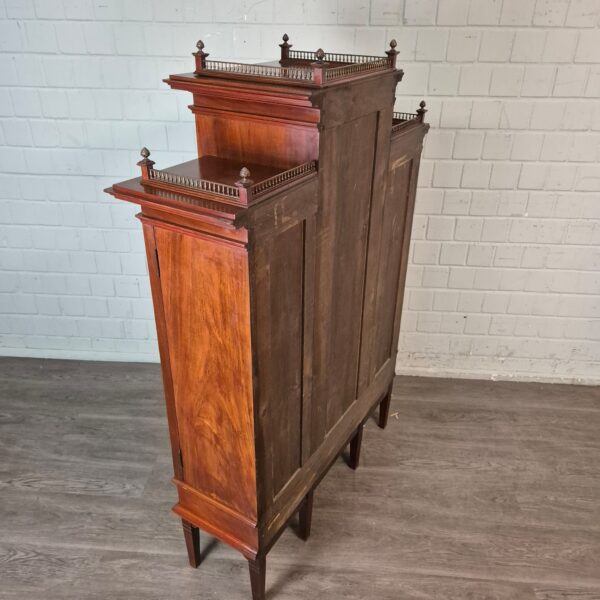 Display case Jugendstil 1900 Walnut - Image 17