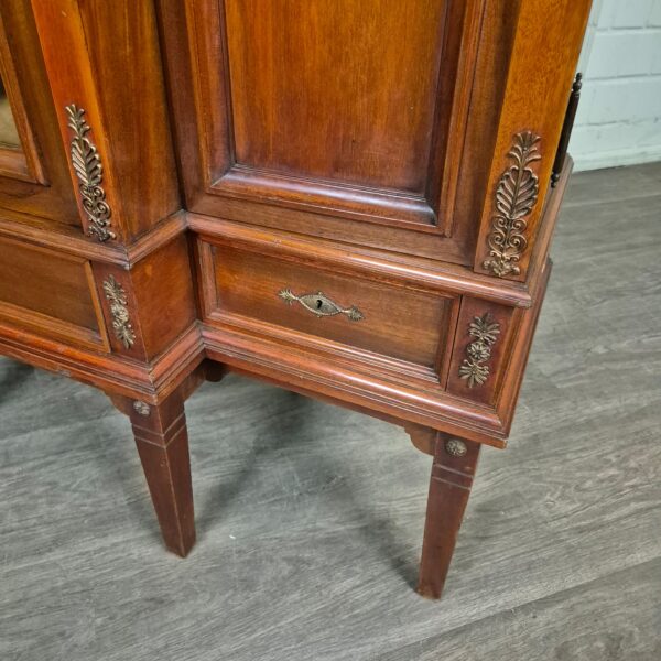 Display case Jugendstil 1900 Walnut - Image 5