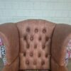 Chesterfield Wingback Chair Leather - Image 4