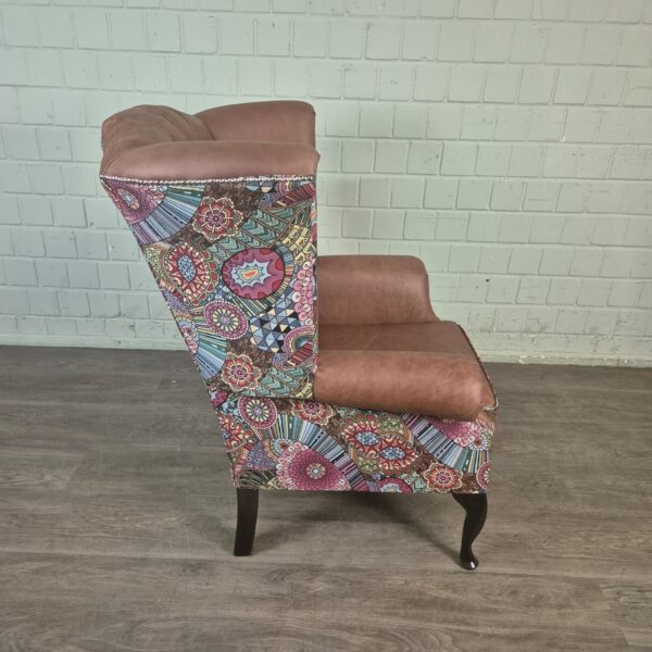 Chesterfield Wingback Chair Leather - Image 12