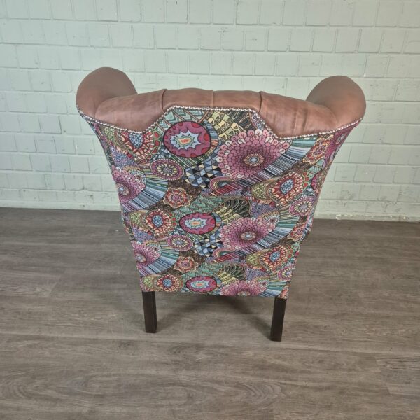 Chesterfield Wingback Chair Leather - Image 2