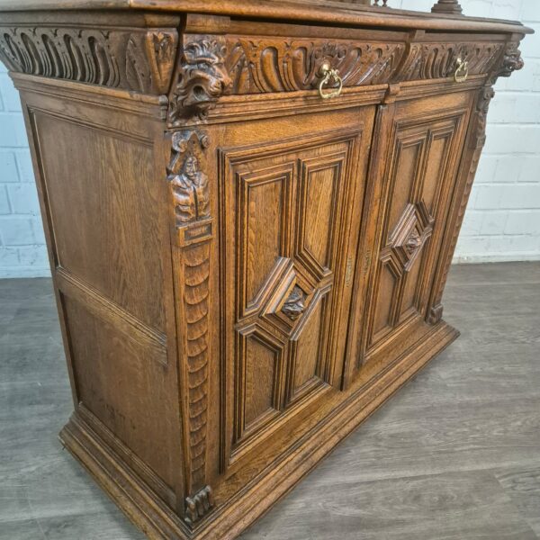 Cabinet Gründerzeit 1880 Oak - Image 6