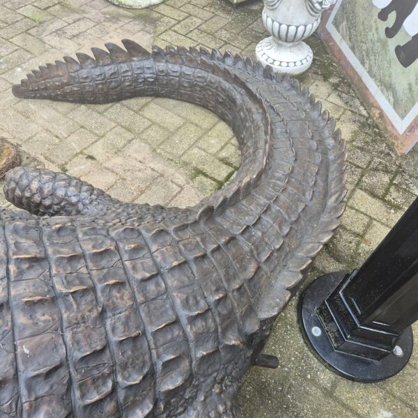 Statue Crocodile Bronze 2,10 m - Image 16
