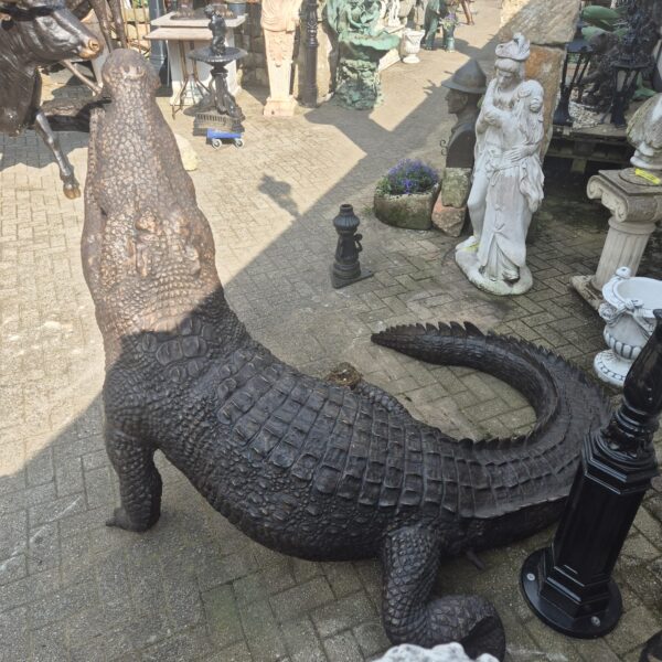 Statue Crocodile Bronze 2,10 m - Image 15