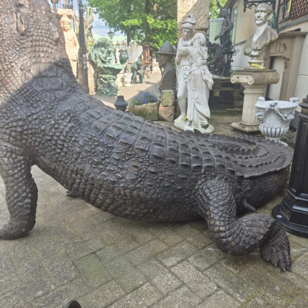 Statue Crocodile Bronze 2,10 m - Image 14