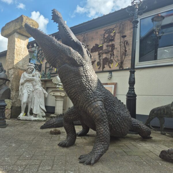 Statue Crocodile Bronze 2,10 m - Image 8