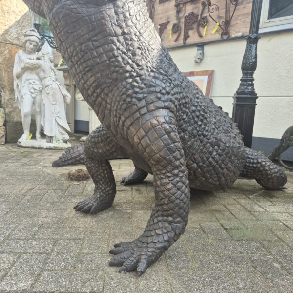 Statue Crocodile Bronze 2,10 m - Image 12