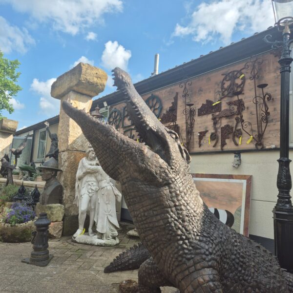 Statue Crocodile Bronze 2,10 m - Image 10